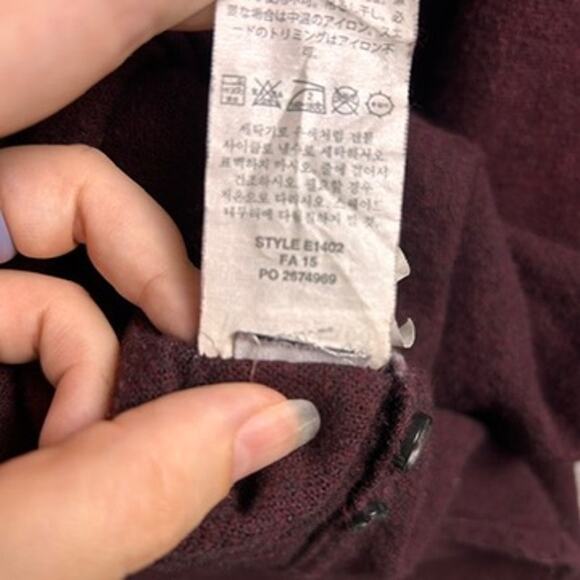 J. Crew Wool Button Down Mens Small Leather Elbow Patches Soft Fall Flannel - Picture 6 of 10